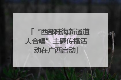 “西部陆海新通道大合唱”主题传播活动在广西启动